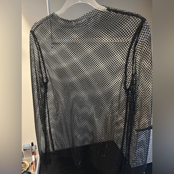 WeWoreWhat crystal mesh top - Picture 4 of 6